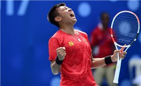 Lý Hoàng Nam giúp quần vợt Việt Nam toàn thắng ở vòng loại Davis Cup 2021