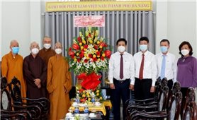Lãnh đạo TP. Đà Nẵng thăm, chúc mừng nhân Kỷ niệm 40 năm Ngày thành lập Giáo hội Phật giáo Việt Nam