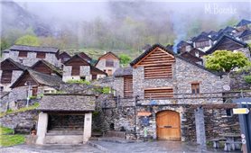 Những ngôi làng bằng đá tại vùng núi Thụy Sĩ