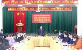 Cao Bằng: Phó Bí thư Thường trực Tỉnh ủy kiểm tra một số đề án tại huyện Nguyên Bình