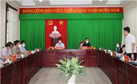 Thứ trưởng, Phó Chủ nhiệm UBDT Lê Sơn Hải làm việc với lãnh đạo tỉnh Sóc Trăng