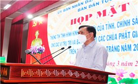 Ban Dân tộc tỉnh Sóc Trăng: Thông tin tình hình KT-XH đến 92 chùa Nam tông Khmer