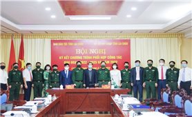 Ban Dân tộc tỉnh Lai Châu và Bộ Chỉ huy BĐBP tỉnh ký kết Chương trình phối hợp giai đoạn 2022 - 2025