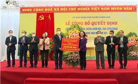 Đồng chí Trương Thị Mai dự Lễ công bố xã Kiên Đài đạt chuẩn nông thôn mới