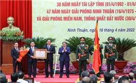 Thủ tướng Phạm Minh Chính dự lễ kỷ niệm 30 năm tái lập tỉnh Ninh Thuận