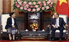 Chủ tịch nước Nguyễn Xuân Phúc tiếp Chánh án Tòa án nhân dân tối cao Lào