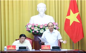 Chủ tịch nước Nguyễn Xuân Phúc chủ trì làm việc về Đề án xây dựng Nhà nước pháp quyền