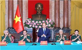 Chủ tịch nước gặp mặt đại biểu cựu chiến binh Mặt trận Vị Xuyên - Hà Tuyên