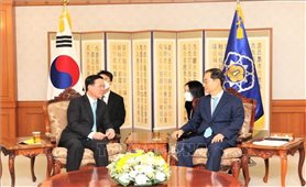 Thủ tướng Hàn Quốc tiếp Thường trực Ban Bí thư Võ Văn Thưởng