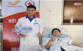 Sau bão Noru, 150 y, bác sĩ tham gia tình nguyện hiến máu