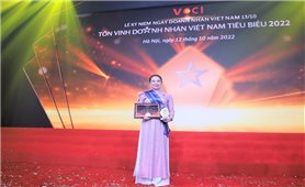 Chủ tịch Hội đồng thành viên EVNNPC Đỗ Nguyệt Ánh được vinh danh Doanh nhân tiêu biểu Việt Nam 2022