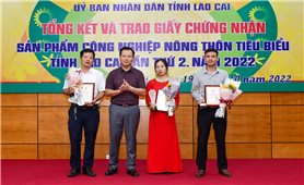Lào Cai: Trao Giấy chứng nhận 19 sản phẩm công nghiệp nông thôn tiêu biểu cấp tỉnh