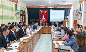 Đoàn cán bộ Ủy ban Trung ương Mặt trận Lào xây dựng đất nước học tập, trao đổi kinh nghiệm về công tác dân tộc tại Thanh Hóa