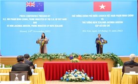 Hai Thủ tướng Việt Nam và New Zealand gặp gỡ báo chí, nhấn mạnh cơ hội mới cho nhiều nông sản Việt Nam