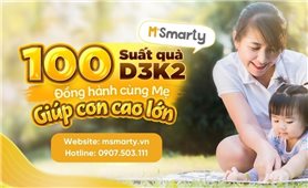 Nhãn hàng M’Smarty Vitamin D3K2 trao tặng hàng trăm suất quà cho trẻ có hoàn cảnh khó khăn