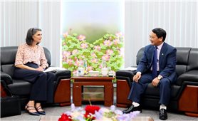 Bộ trưởng, Chủ nhiệm Ủy ban Dân tộc Hầu A Lềnh tiếp Trưởng Đại diện thường trú UNDP tại Việt Nam
