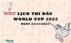 Lịch thi đấu World Cup ngày 22/11/2022