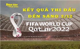 Kết quả thi đấu vòng bảng World Cup 2022 ngày 1/12 và rạng sáng 2/12