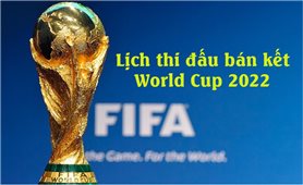 Lịch thi đấu bán kết World Cup 2022: Đã xác định 4 đội vào bán kết