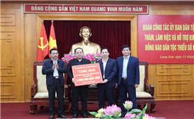 Ủy ban Dân tộc và tỉnh Đồng Nai trao hỗ trợ kinh phí làm nhà ở cho đồng bào DTTS nghèo tại tỉnh Lạng Sơn và Thái Nguyên