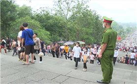 Lực lượng Công an tăng cường bảo đảm an ninh trật tự trong dịp Lễ hội Đền Hùng