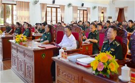 Bộ đội Biên phòng Đắk Lắk: Khai mạc hội thi cán bộ giảng dạy chính trị