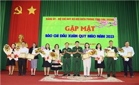 Bộ đội Biên phòng tỉnh Sóc Trăng gặp mặt báo chí đầu Xuân Quý Mão năm 2023