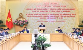 Thủ tướng chủ trì Hội nghị với Ủy ban Quản lý vốn Nhà nước tại doanh nghiệp và 19 tập đoàn, tổng công ty