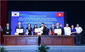 Ủy ban Dân tộc, UBND tỉnh Yên Bái và KOICA ký kết Bản ghi nhớ về hỗ trợ các trường PTDT nội trú, bán trú