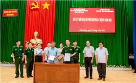 Kiên Giang: Bộ Chỉ huy BĐBP và Ban Dân tộc tỉnh Kiên Giang ký kết chương trình phối hợp năm 2023