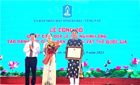 Lễ hội Nghinh Ông Thắng Tam Vũng Tàu là Di sản văn hóa phi vật thể quốc gia