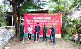 Khởi công xây dựng 10 bể nước sinh hoạt cho Nhân dân xã biên giới Keng Đu