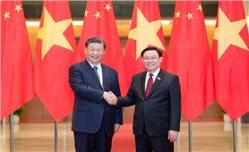 Chủ tịch Quốc hội Vương Đình Huệ hội kiến Tổng Bí thư, Chủ tịch nước Cộng hòa Nhân dân Trung Hoa Tập Cận Bình