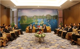 Lãnh đạo tỉnh Quảng Ninh tiếp xã giao Đoàn đại biểu Đảng Nhân dân cách mạng Lào