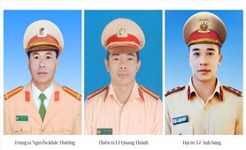 Truy thăng cấp bậc hàm đối với 3 cán bộ, chiến sĩ công an hy sinh tại Lâm Đồng
