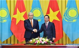 Chủ tịch nước Võ Văn Thưởng chủ trì Lễ đón chính thức Tổng thống Cộng hòa Kazakhstan