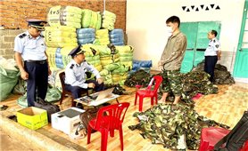 Đắk Lắk: Đồng loạt ra quân kiểm tra nhiều cơ sở kinh doanh quần áo rằn ri, quân phục