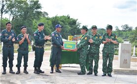 Bộ đội Biên phòng Đắk Lắk phối hợp với lực lượng bảo vệ biên giới Campuchia kiểm soát chặt chẽ biên giới