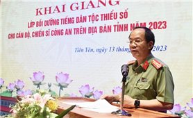 Quảng Ninh: Khai giảng lớp bồi dưỡng tiếng DTTS cho cán bộ chiến sĩ Công an