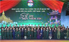 Giao lưu công tác chính trị và sĩ quan trẻ quân đội hai nước Việt Nam - Lào