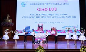 Bắc Giang: Giao lưu chia sẻ kinh nghiệm hoạt động các câu lạc bộ thủ lĩnh của sự thay đổi