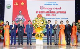 Bộ trưởng, Chủ nhiệm Uỷ ban Dân tộc Hầu A Lềnh dự Lễ kỷ niệm 55 năm Ngày thành lập Trường Đại học Nông Lâm (Đại học Thái Nguyên)