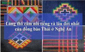 Làng thổ cẩm nổi tiếng và lâu đời nhất của đồng bào Thái ở Nghệ An