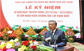 Toàn văn phát biểu của Tổng Bí thư Tô Lâm tại Lễ kỷ niệm 80 năm Ngày truyền thống Tổng cục Chính trị QĐND Việt Nam