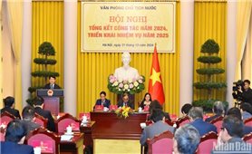 Chủ tịch nước Lương Cường dự Hội nghị tổng kết công tác năm 2024 của Văn phòng Chủ tịch nước