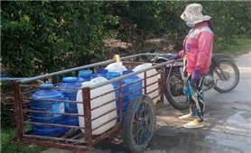 Tiền Giang: Mở vòi nước công cộng miễn phí, cứu trợ người dân vùng xâm nhập mặn