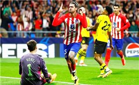 Cúp C1 châu Âu: Atletico Madrid giành lợi thế lớn trước Dortmund