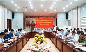 Bí thư Trung ương Đảng, Trưởng Ban Tuyên giáo Trung ương Nguyễn Trọng Nghĩa làm việc tại Kiên Giang