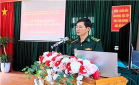 Khai giảng lớp học tiếng Lào cho lực lượng thực hiện nhiệm vụ tại khu vực cửa khẩu