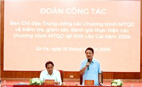 Bộ trưởng, Chủ nhiệm UBDT Hầu A Lềnh kiểm tra thực hiện các Chương trình MTQG tại tỉnh Lào Cai